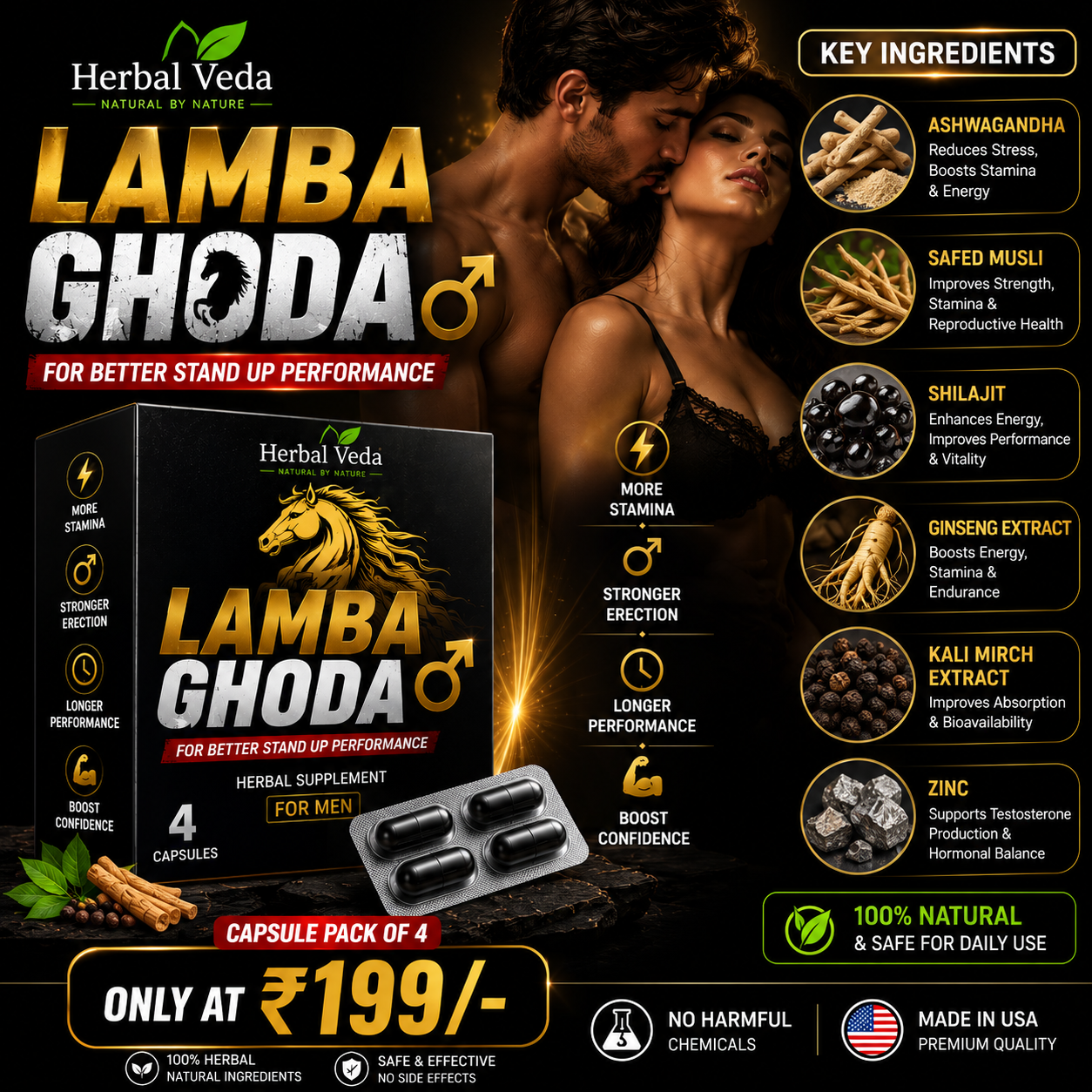 Key Ayurvedic ingredients in Lamba Ghoda